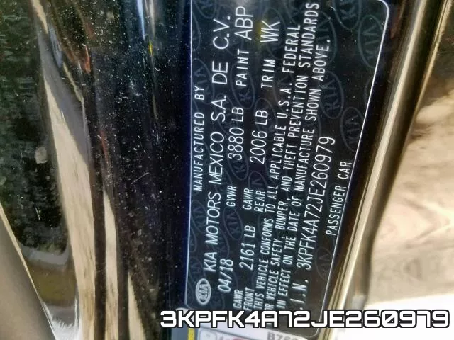 3KPFK4A72JE260979 фото 2