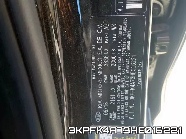 3KPFK4A73HE016221 фото 2