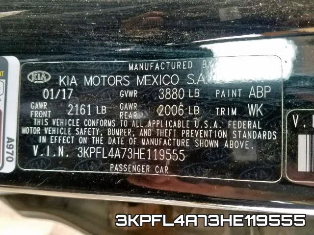 3KPFL4A73HE119555 фото 2