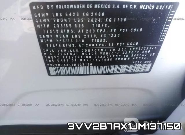 3VV2B7AX1JM137150 фото 10