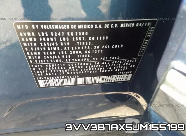 3VV3B7AX5JM155199 фото 10