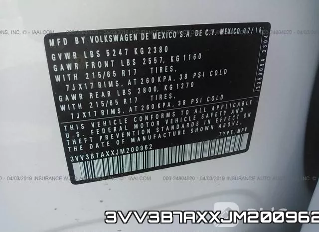 3VV3B7AXXJM200962 фото 10