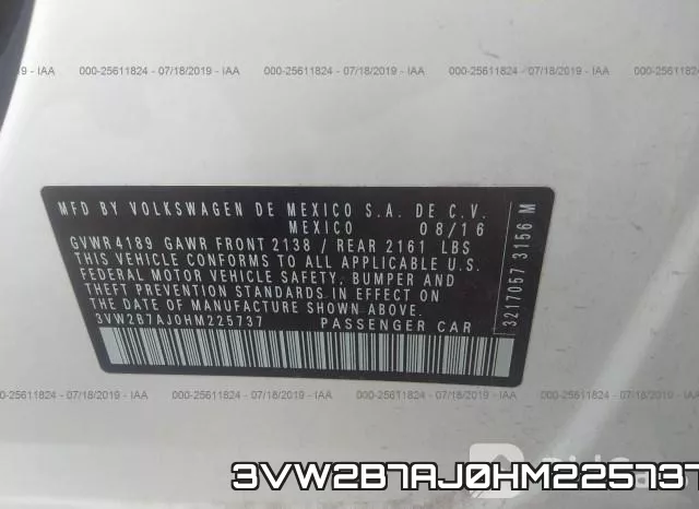 3VW2B7AJ0HM225737 фото 10