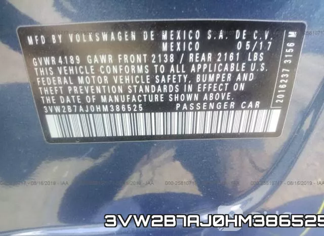 3VW2B7AJ0HM386525 фото 10
