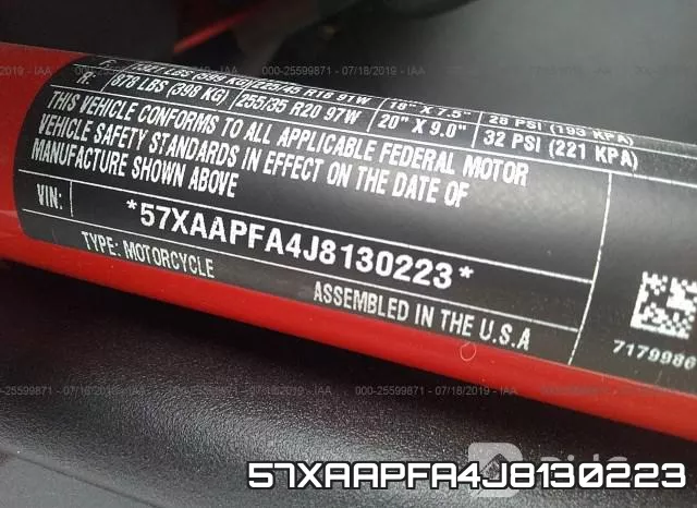 57XAAPFA4J8130223 фото 2