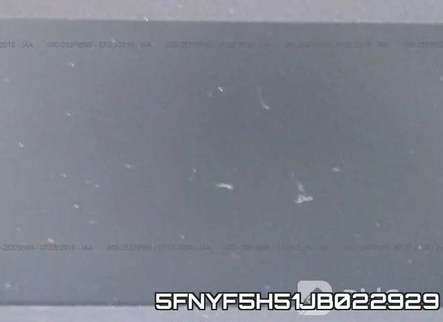 5FNYF5H51JB022929 фото 8