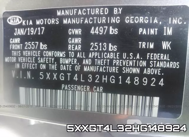 5XXGT4L32HG148924 фото 10