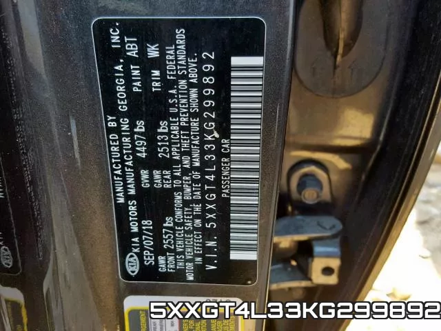 5XXGT4L33KG299892 фото 2