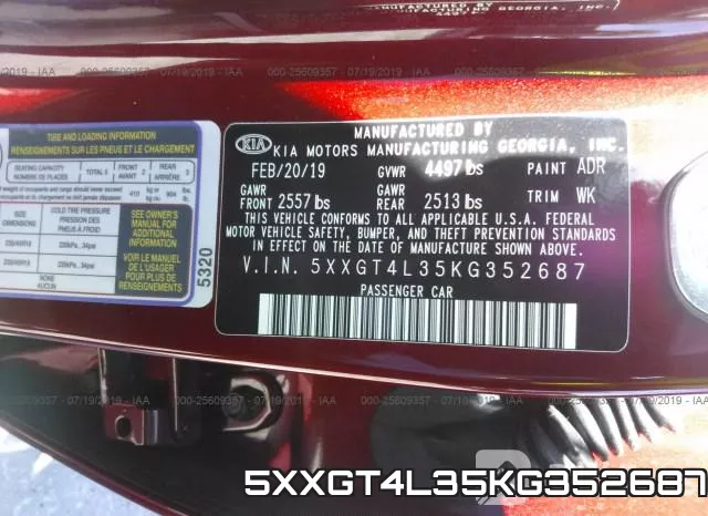 5XXGT4L35KG352687 фото 10