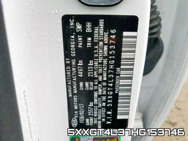 5XXGT4L37HG153746 фото 2
