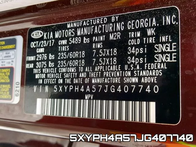 5XYPH4A57JG407740 фото 2