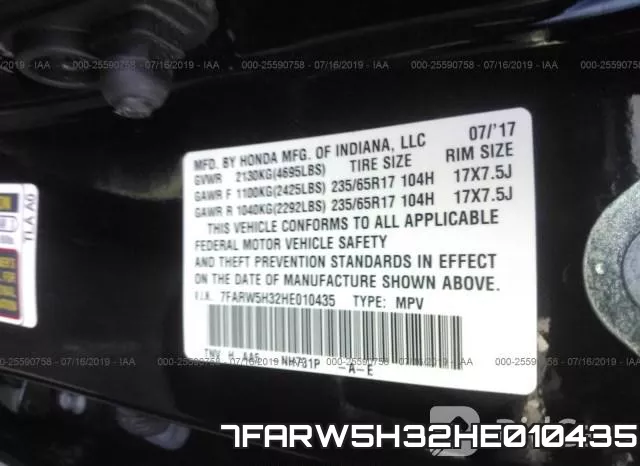 7FARW5H32HE010435 фото 10
