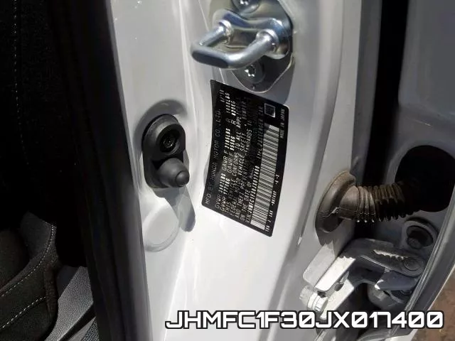 JHMFC1F30JX017400 фото 2