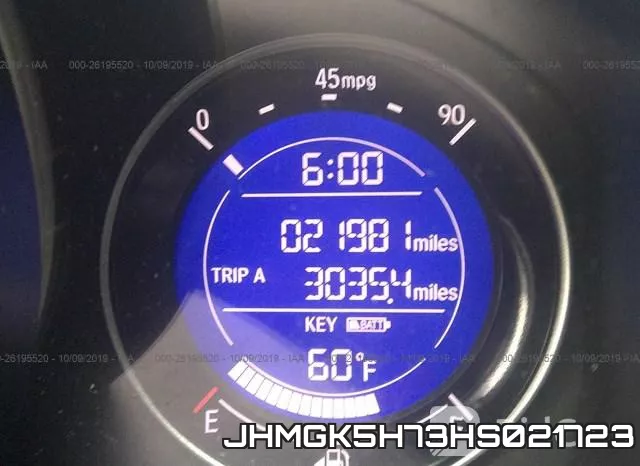 JHMGK5H73HS021723 фото 8