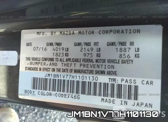 JM1BN1V77H1101130 фото 9