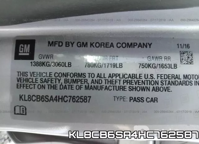 KL8CB6SA4HC762587 фото 10