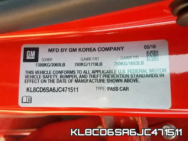 KL8CD6SA6JC471511 фото 2