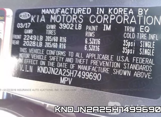 KNDJN2A25H7499690 фото 10