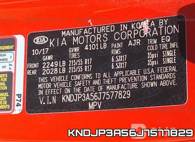 KNDJP3A56J7577829 фото 10