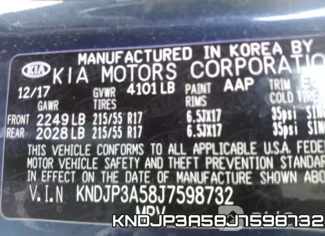 KNDJP3A58J7598732 фото 10