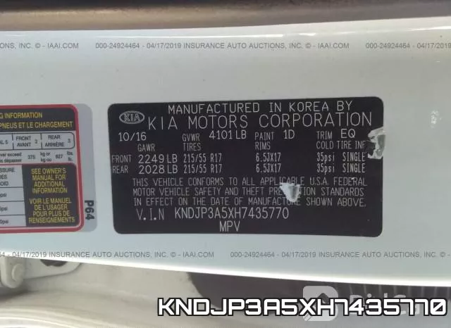 KNDJP3A5XH7435770 фото 10