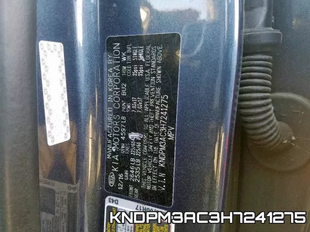 KNDPM3AC3H7241275 фото 2