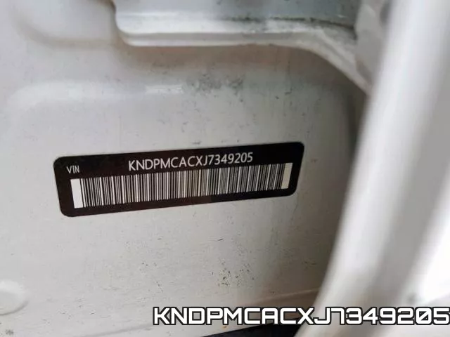 KNDPMCACXJ7349205 фото 2