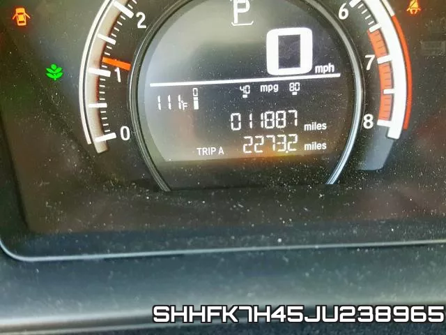 SHHFK7H45JU238965 фото 9