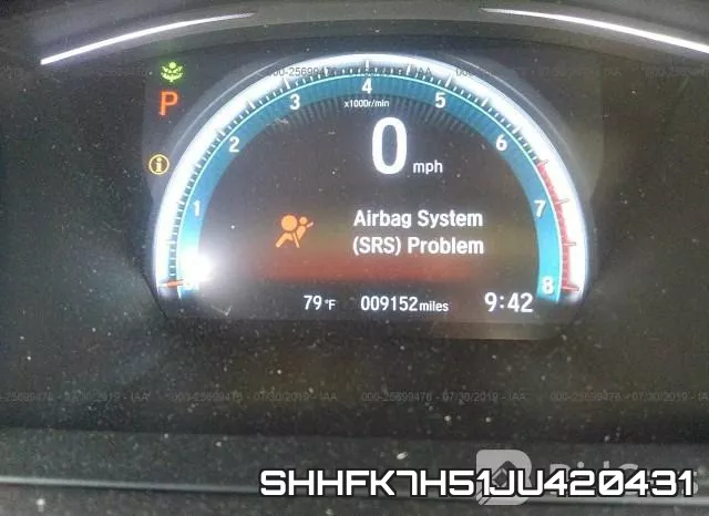 SHHFK7H51JU420431 фото 8