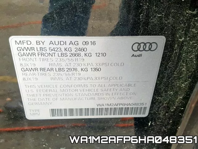 WA1M2AFP6HA048351 фото 2