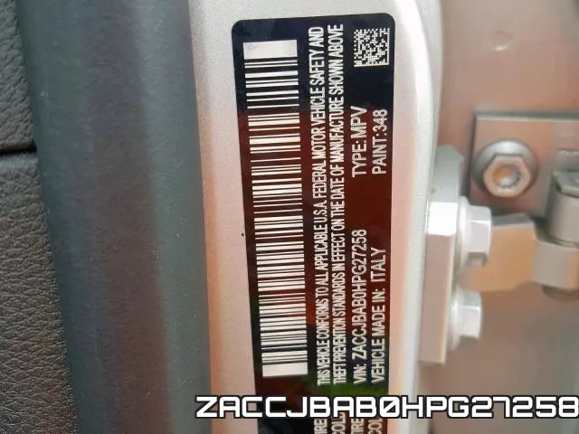 ZACCJBAB0HPG27258 фото 2
