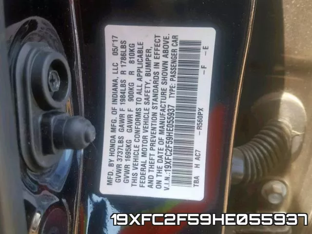 19XFC2F59HE055937 фото 2