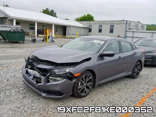 19XFC2F81KE000352 фото 3