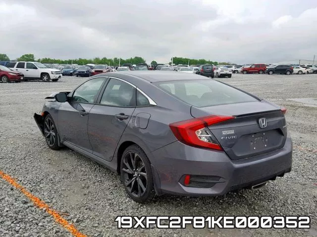 19XFC2F81KE000352 фото 4