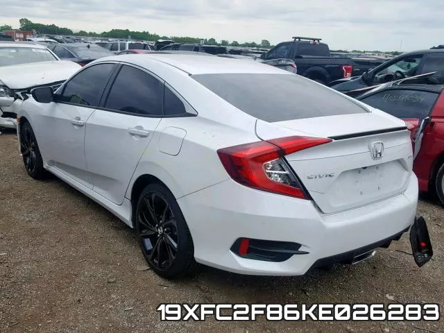 19XFC2F86KE026283 фото 4