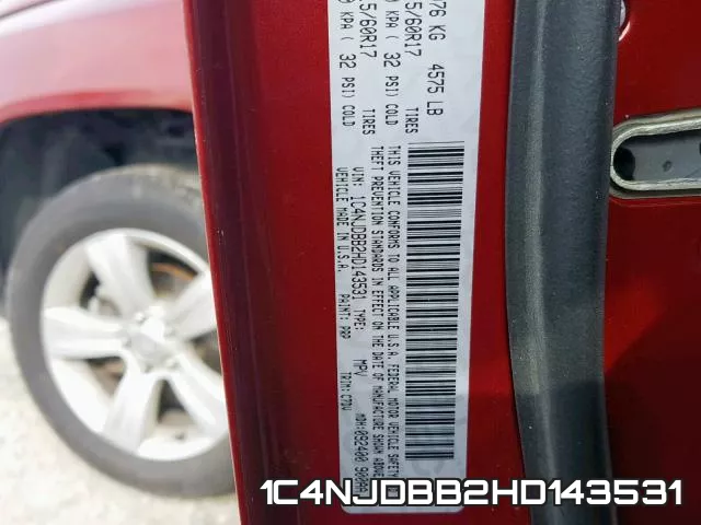 1C4NJDBB2HD143531 фото 2