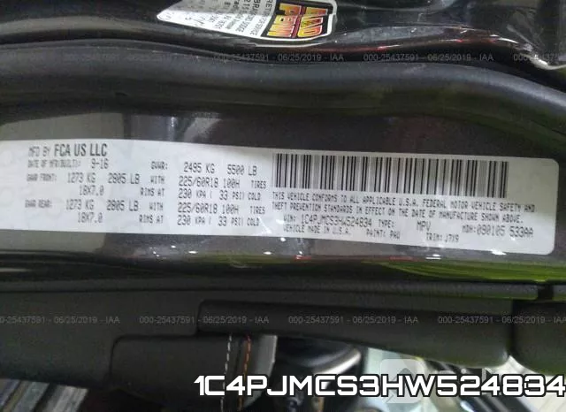 1C4PJMCS3HW524834 фото 10