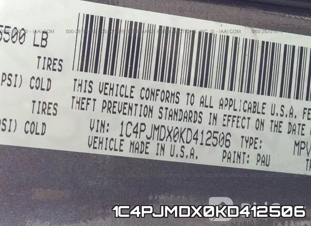 1C4PJMDX0KD412506 фото 10