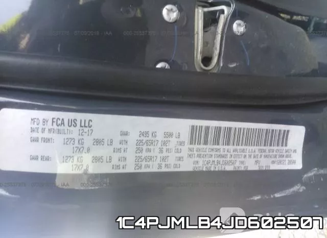 1C4PJMLB4JD602507 фото 10
