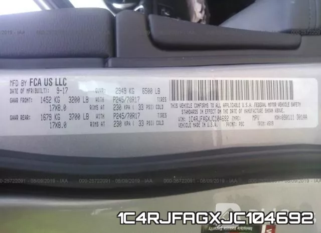 1C4RJFAGXJC104692 фото 10