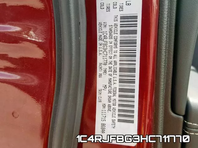 1C4RJFBG3HC711770 фото 2