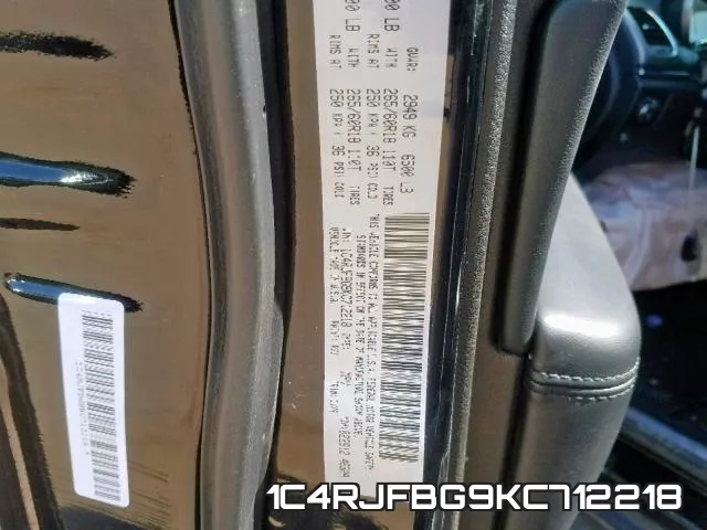 1C4RJFBG9KC712218 фото 2