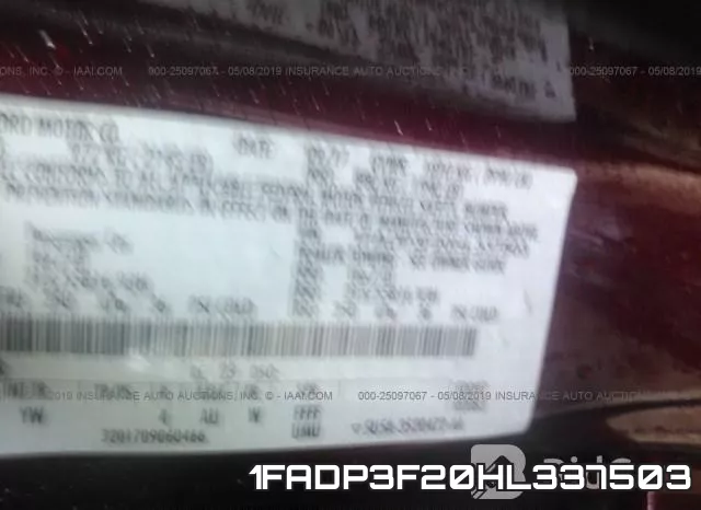 1FADP3F20HL337503 фото 10
