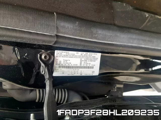 1FADP3F28HL209235 фото 2