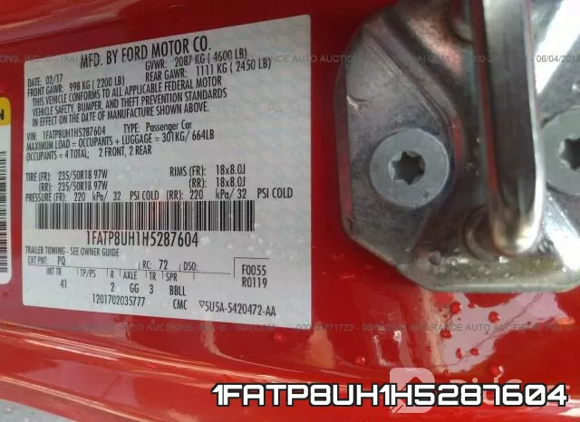 1FATP8UH1H5287604 фото 10