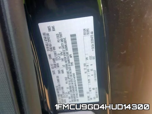 1FMCU9GD4HUD14300 фото 2