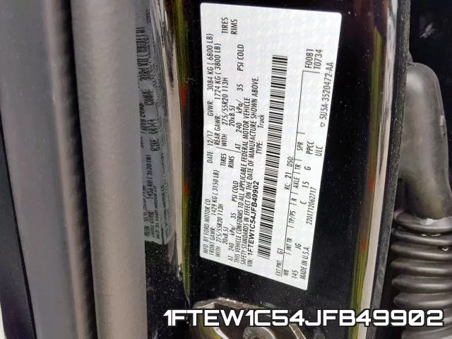 1FTEW1C54JFB49902 фото 2