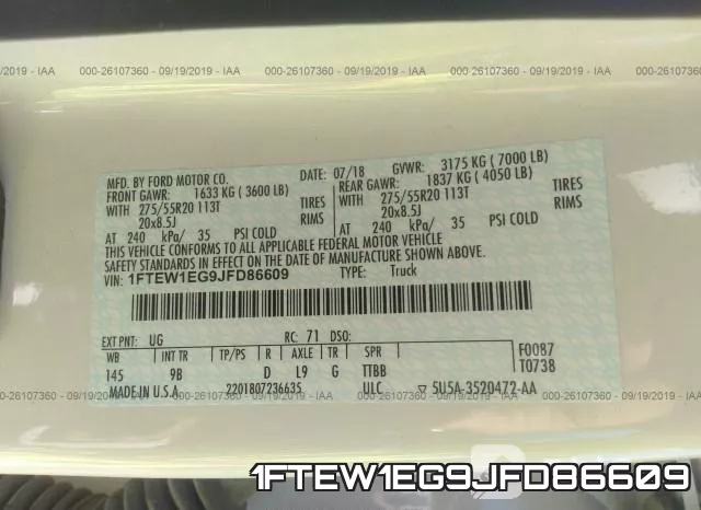1FTEW1EG9JFD86609 фото 10