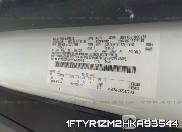 1FTYR1ZM2HKA93544 фото 10