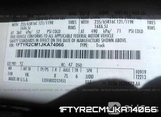 1FTYR2CM1JKA74066 фото 10